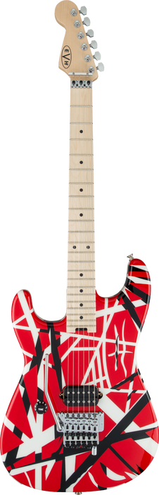 EVH Striped Series Left-Handed - Red w/ Black Stripes