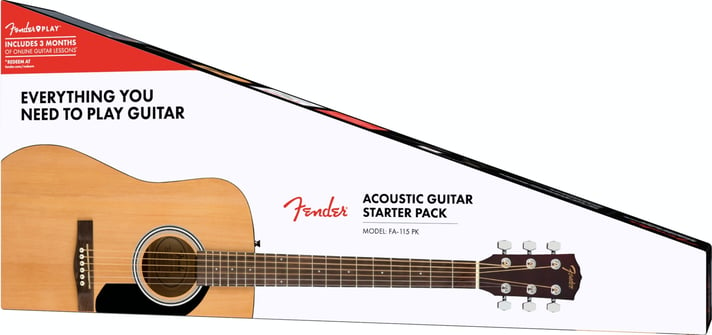 Fender FA-115 V2 Dreadnought Guitar Pack - Natural