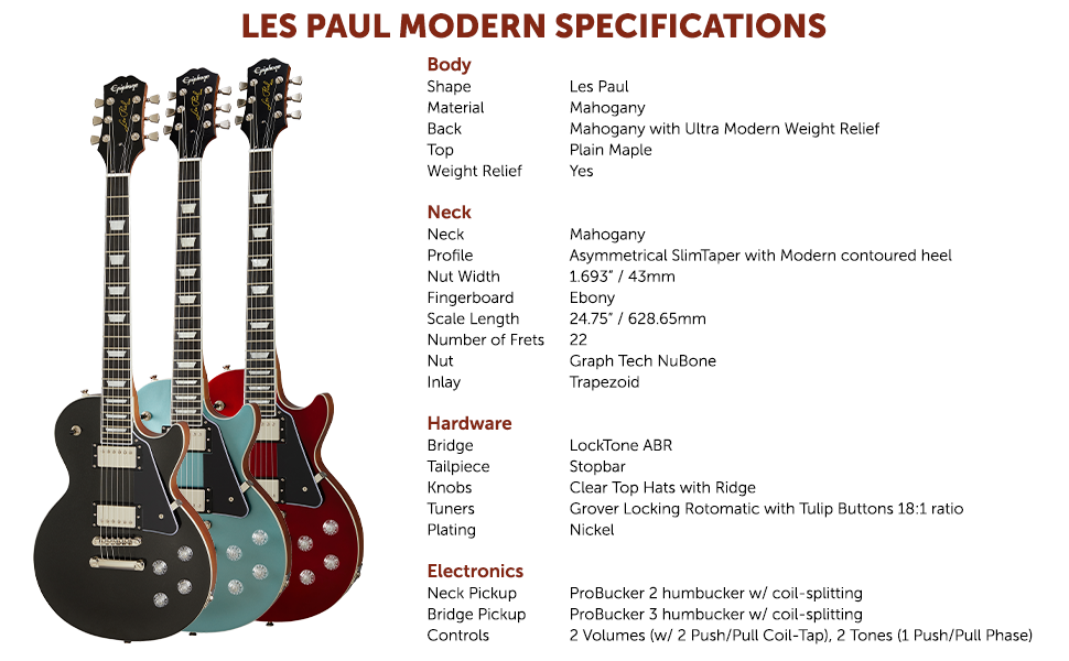 Epiphone Les Paul Modern - Sparkling Burgundy