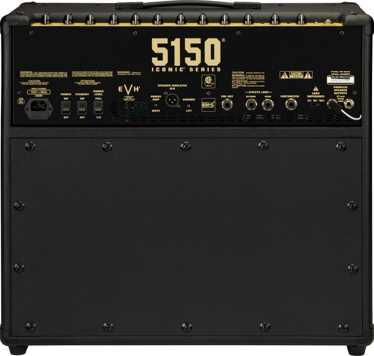 EVH 5150 Iconic Series EL34 40-watt 1 x 12-inch Tube Combo Amp - Black/Gold