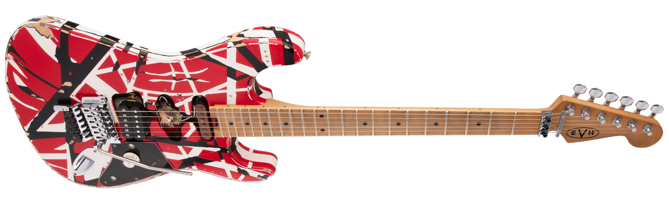 EVH Striped Series Frankenstein Relic - Red / Black / White