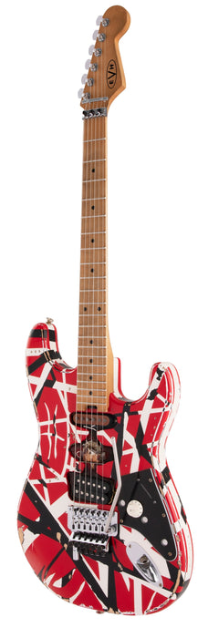 EVH Striped Series Frankenstein Relic - Red / Black / White