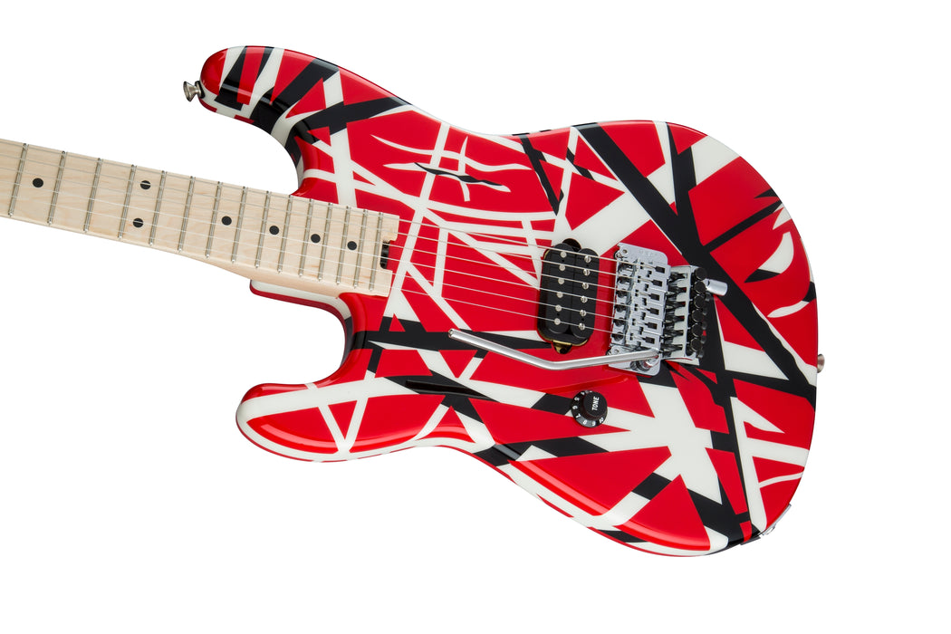 EVH Striped Series Left-Handed - Red w/ Black Stripes