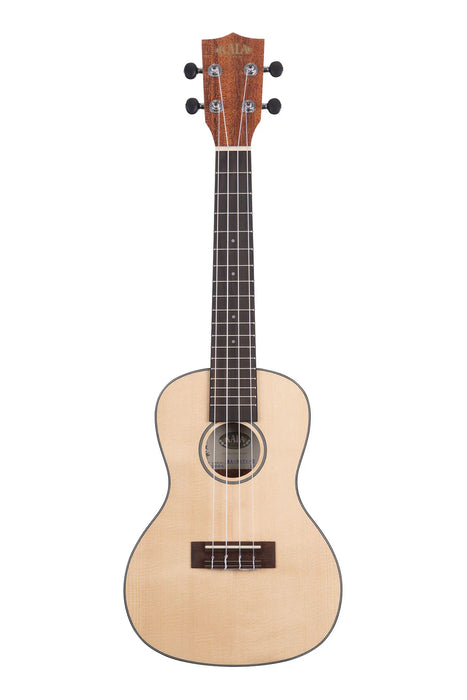 Kala Solid Spruce Travel Concert Ukulele with Bag