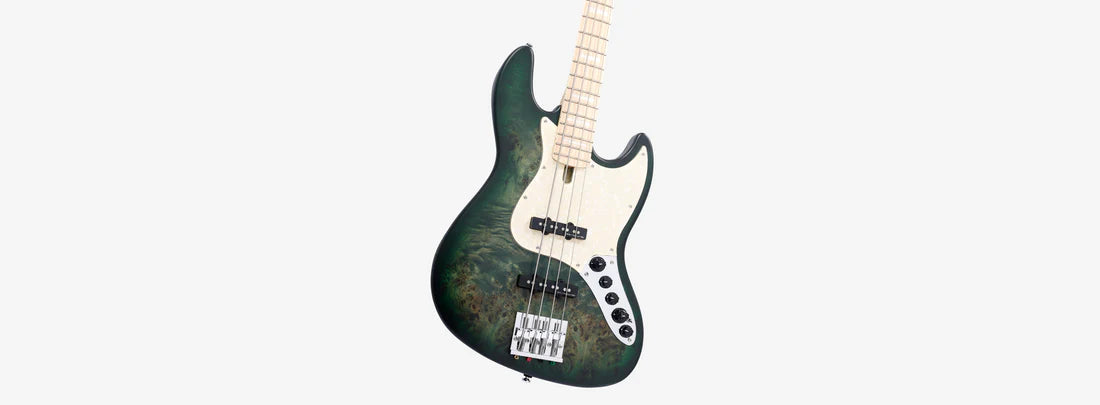 Sire Marcus Miller V7 Swamp Ash Reissue 4-string Bass - Transparent Green Satin