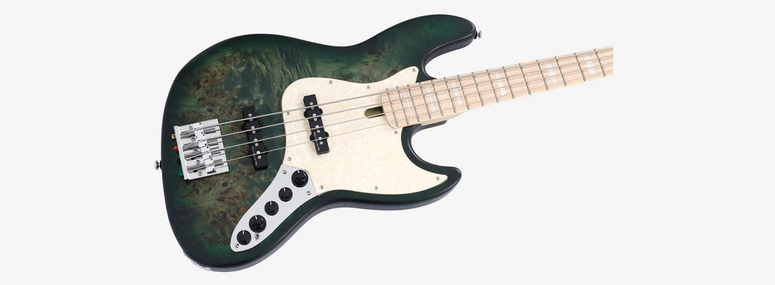 Sire Marcus Miller V7 Swamp Ash Reissue 4-string Bass - Transparent Green Satin