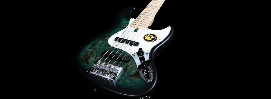 Sire Marcus Miller V7 Swamp Ash Reissue 4-string Bass - Transparent Green Satin